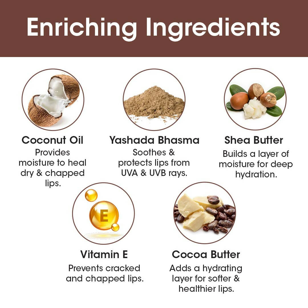 TAC - The Ayurveda Co. Cocoa & Vitamin C Lip Balm - Swadesiicart