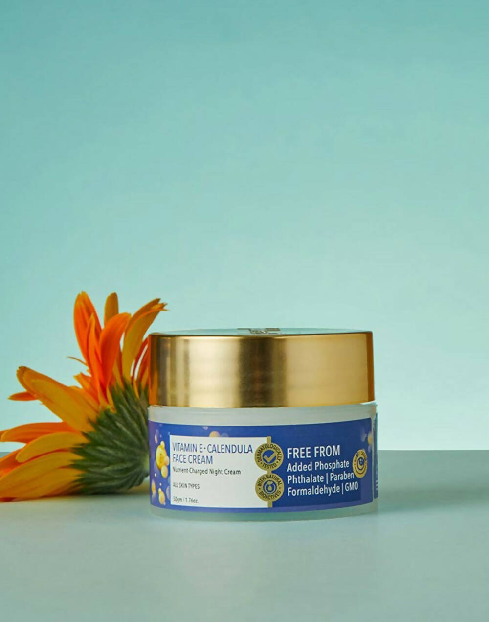 Fabessentials Vitamin E Calendula Night Cream - Swadesiicart