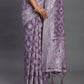 Shree Shyam Fashion Linen Cotton Violet Saree