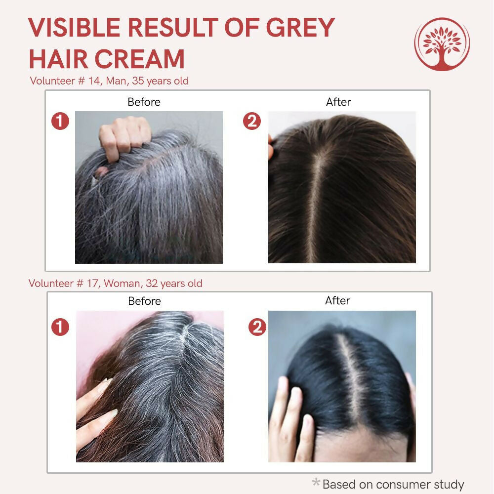 Ivory Natural Cream For Greys Restore Natural Hair Color | Swadesiicart