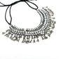 Mominos Fashion Johar Kamal Oxidised Silver-Plated Brass Finish Kundan Necklace For Women (Silver) | Swadesiicart