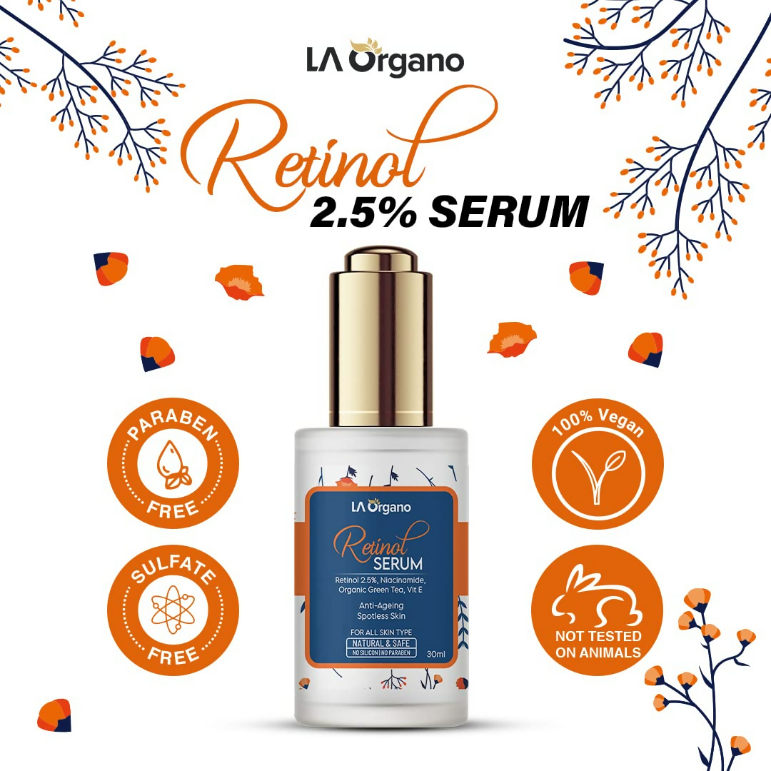LA Organo 2.5% Retinol Face Serum | Swadesiicart