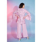 Pink Georgette Sequence With Thread Designer Co-Ord Set - Flory - Swadesiicart