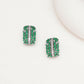 Jade Oversized Half Loops- Ruby Raang | Swadesiicart