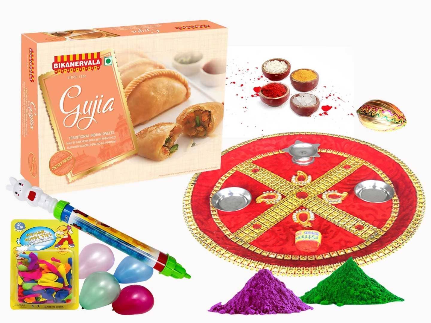 Bikanervala Holi Puja Thali with Ghujia | Swadesiicart