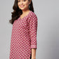 Miravan Women's Floral Printed Pure Cotton Kurti - Swadesiicart