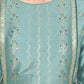 Janasya Green Rayon Crepe Foil Print Flared Ethnic Dress | Swadesiicart