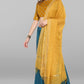Janasya Women's Mustard Poly Silk Gold Print Lehenga Choli With Dupatta | Swadesiicart