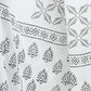 Janasya Women's Black Cotton Block Print Kurta With Palazzo And Dupatta | Swadesiicart