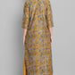 Janasya Women's Mustard Poly Muslin Embroidered Kurta With Palazzo And Dupatta | Swadesiicart