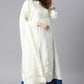 Janasya Women's Off- White Poly Silk Ethnic Motifs Kurta With Palazzo And Dupatta | Swadesiicart