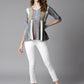 Janasya Women's Multicolor Cotton Striped Gathered Top | Swadesiicart