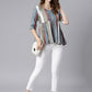 Janasya Women's Multicolor Cotton Striped Gathered Top | Swadesiicart