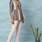 Janasya Women's Multicolor Cotton Striped Gathered Top | Swadesiicart