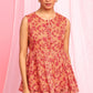 Janasya Women's Orange Poly Georgette Floral Print Regular Top | Swadesiicart
