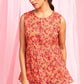 Janasya Women's Orange Poly Georgette Floral Print Regular Top | Swadesiicart