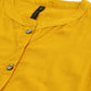 Janasya Women's Mustard Cotton Solid Flared Western Dress | Swadesiicart