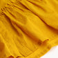 Janasya Women's Mustard Cotton Solid Flared Western Dress | Swadesiicart