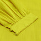 Janasya Women's Mustard Cotton Solid Drop-Waist Western Dress | Swadesiicart