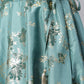 Janasya Women's Sea Green Poly Silk Gold Print Lehenga Choli With Dupatta | Swadesiicart