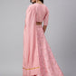 Janasya Women's Pink Poly Silk Gold Print Lehenga Choli With Dupatta | Swadesiicart