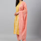 Janasya Women's Mustard Poly Silk Floral Embroidery Kurta With Pant And Dupatta | Swadesiicart