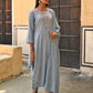 Janasya Women's Mint Blue Poly Silk Floral Embroidery Kurta With Pant And Dupatta | Swadesiicart
