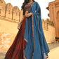 Janasya Women's Maroon Cotton Block Print Lehenga Choli With Dupatta | Swadesiicart