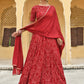 Janasya Women's Maroon Rayon Ethnic Motifs Foil Print Lehenga Choli With Dupatta | Swadesiicart