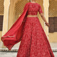 Janasya Women's Maroon Rayon Ethnic Motifs Foil Print Lehenga Choli With Dupatta | Swadesiicart