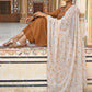 Janasya Women's Brown Georgette Floral Embroidery Kurta With Palazzo And Dupatta | Swadesiicart