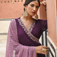 Janasya Women's Wine Georgette Solid Kurta With Dupatta | Swadesiicart