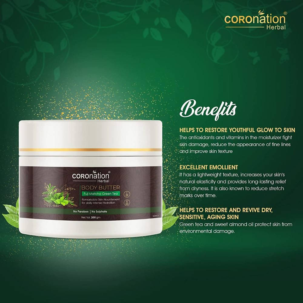 Coronation Herbal Fuji Matcha Green Tea Body Butter | Swadesiicart