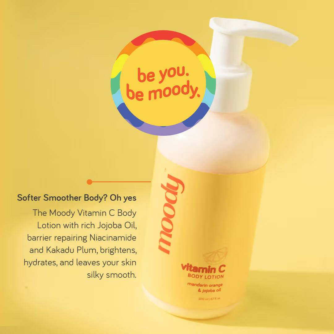 Moody Vitamin C Body Lotion with Mandarin Orange & Jojoba Oil - Swadesiicart