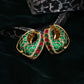 Ruby Raang Gold Polished Kundan Work Multi-Color Loops | Swadesiicart