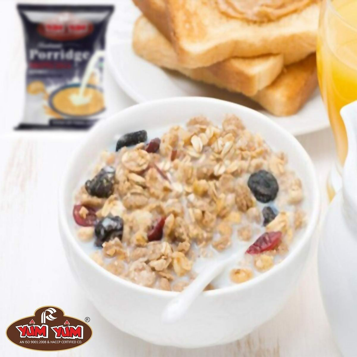 Yum Yum High Fiber Instant Roasted Porridge Honey Flavor - Swadesiicart