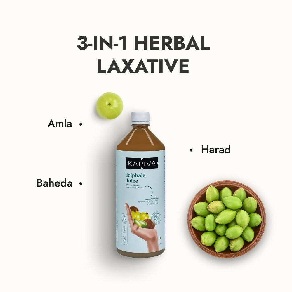 Kapiva Ayurveda Triphala Juice | Ayurvedic Digestive Detox Juice with Haritaki, Bibhitaki & Amla - Swadesiicart