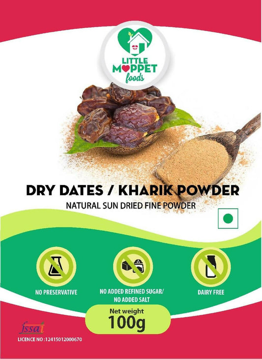 Little Moppet Foods Dried Dates - Kharik Powder - Swadesiicart