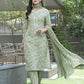 BulBul Fashionista Green Cotton Kurta Set with Dupatta - Swadesiicart