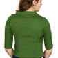 Aastha Fashion Women's Women's Green Art Silk Button Readymade Blouse