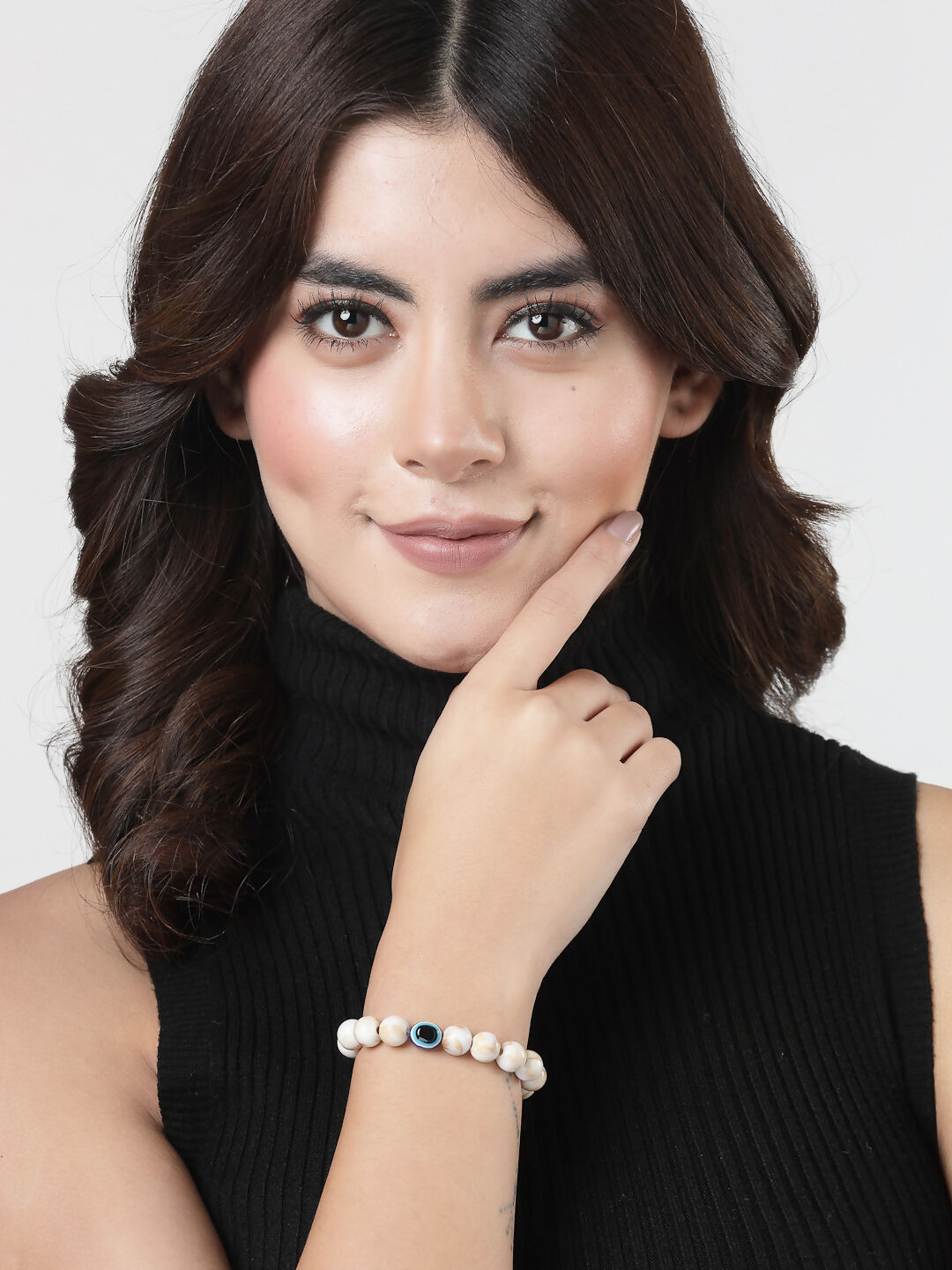 NVR Men & Women Marble Evil Eye Adjustable Bracelet - NR Retail-NVR