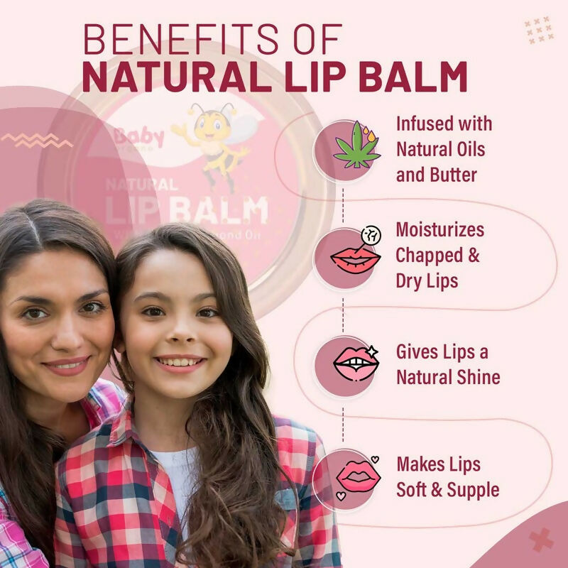 Babyorgano Natural Lip Balm - Beetroot Flavor - Swadesiicart