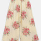 Ahalyaa Beige Crepe Floral Printed Kids Kurta Palazzo Set With Dupatta For Girls | Swadesiicart