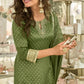 Anaita Mehendi Viscose Silk Readymade Palazzo Suit with Embroidery Work