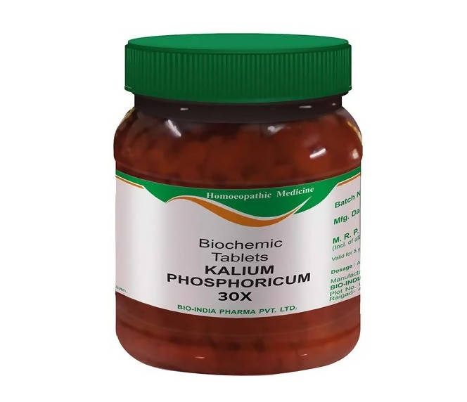 Bio India Homeopathy Kalium Phosphoricum Biochemic Tablets | Swadesiicart