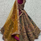 Jyoti Fashion Women's Multicolor Velvet Fancy Patch, Multi Thread Embroidered, Zircon Diamond, Sequins Work Wedding Lehenga Choli | Swadesiicart