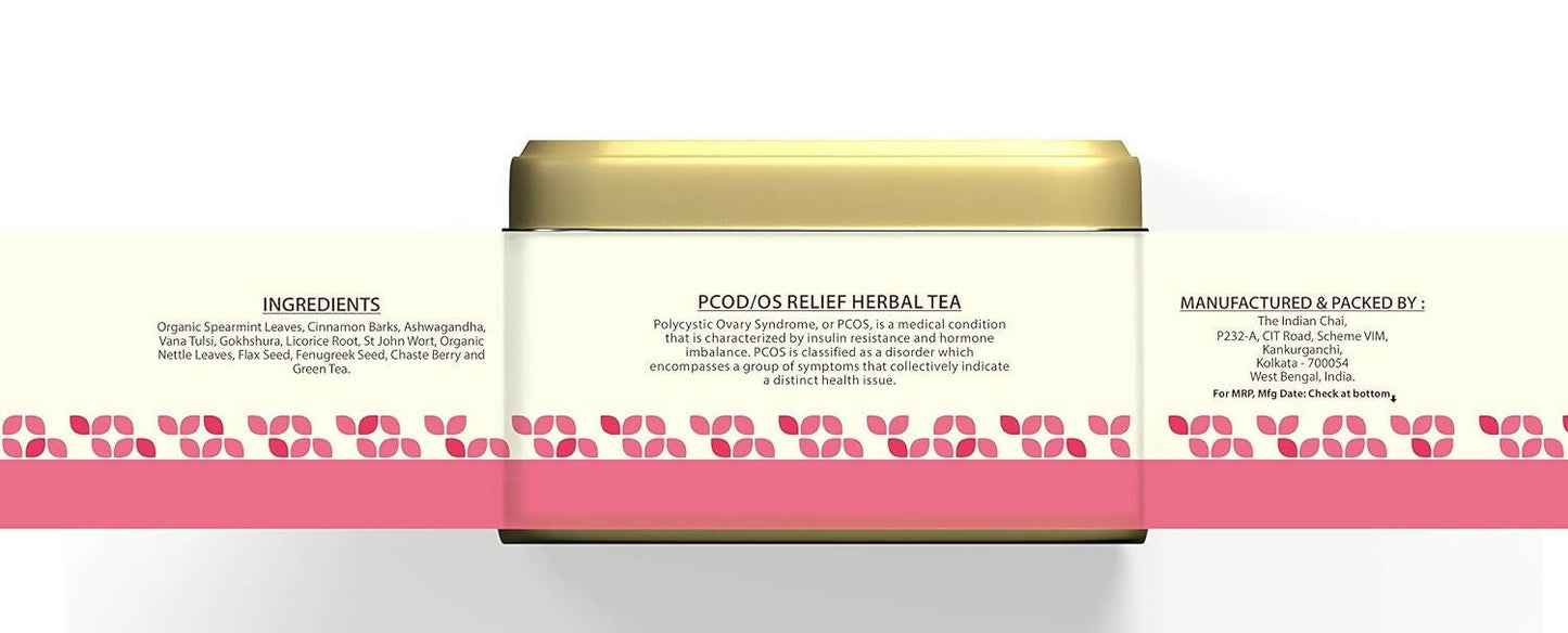The Indian Chai - PCOS Relief Herbal Tea | Swadesiicart