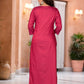 Juniper Women's Maroon Ethnic Motif Printed Cotton Kurta - Swadesiicart