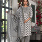 Juniper Women's Black Ethnic Motif Printed Cotton Kurta, Pant And Dupatta Set With Mirror & Thread Work - Swadesiicart