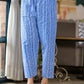 Juniper Women's Blue Floral Printed Cotton Kurta & Pant Set With Lace - Swadesiicart